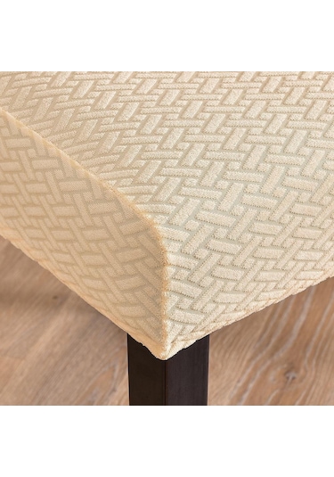 Haki 1/2/4/6 Adet Elastik Sandalye Örtüleri Spandex Yemek Sandalyesi Slipcover Yemek Odası Düz Renk Sandalye Kılıfı Düğün Otel Ziyafet İçin 1-pcs