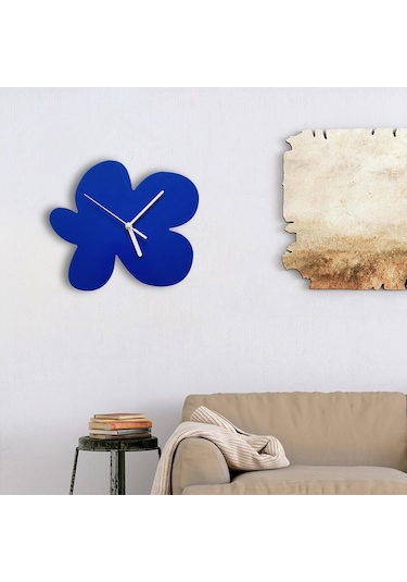 Suntek Çocuk Masa Süslemeleri İçin İskandinav Duvar Saati Sevimli Sessiz Hareketi Saat Mavi