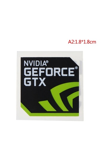 5 Adet Yeni Nvıdıa Gtx Geforce Dizüstü Masaüstü Bilgisayar Etiket Dekoratif Sticker Yellow