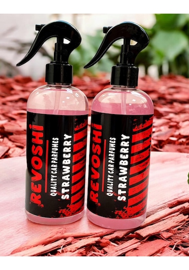 Revoshi 2 Adet 500 Ml Çilek Sprey Araç Koku Seti