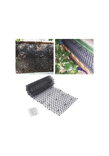 Flybuy 4m Siyah Kedi Scat Matı - Köpekler Ve Haşereleri Durdurucu, Güvenlik Çivili, Dış İç Kullanım İçin