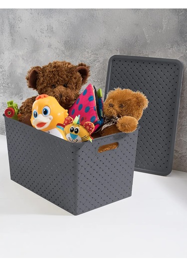 El Casa Kapaklı Düzenleyici Kutu, 14 Litre 41145002 Gri