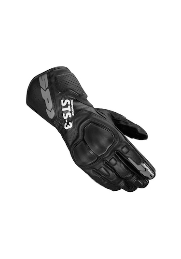 Spidi Sts-3 Korumalı Uzun Motosiklet Eldiveni Siyah