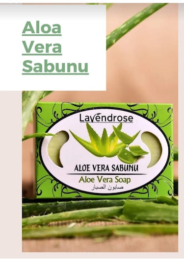 Lavendrose Aloe Vera Sabunu - %100 Doğal Aloe Vera El Sabunu