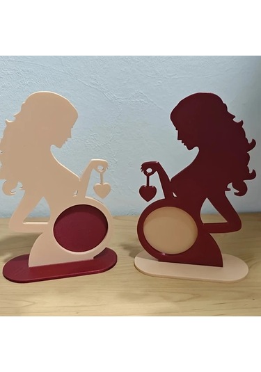 Willowhaven Beyaz Renkli İlk Ultrason Fotoğraf Çerçevesi Kalp Şekilli Hafif Ve Dayanıklı Anı Ürünü