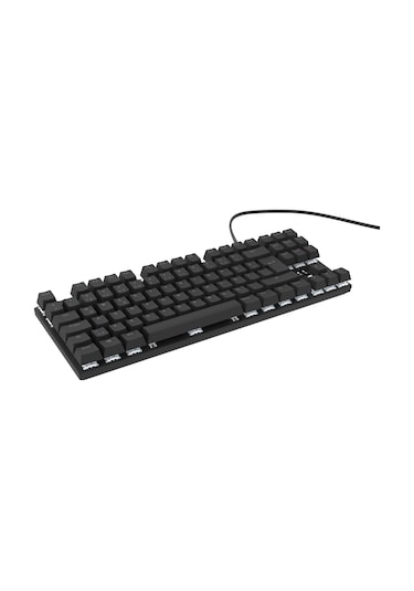Hawk Gaming Hk410 Mekanik Mavi Switch 19 Mod Rgb Kablolu Siyah Tkl Türkçe Gaming Klavye
