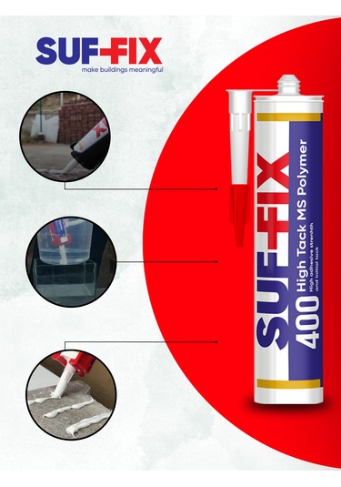 Suf-fix 400 Silikonize Akrilik Mastik 290 Ml Boyanabilir, Beyaz