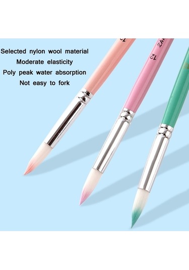 Willowhaven Zhutıng 2 Takım Pembe İnci Çubuk Naylon Yün Tebeşir Seti Zhutıng 2 Set Pembe Yün Tebeşir Seti, Naylon Ve Ahşap, 6 Adet Kalem Ucu, Sulu Boya Uygun