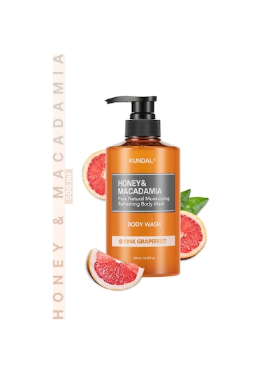 Kundal Honey & Macadamia Pink Grapefruit Pure Body Wash 500 ML