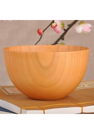 Japon Tarzı Çorba Depolama Katı Ahşap Pirinç Aracı Kase Konteyner Mutfak Alet