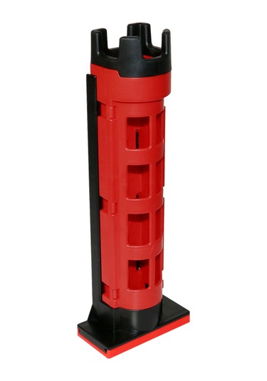 Jeehugo Kırmızı Plastik + Kauçuk Olta Çubuğu Tutucu, 28cm Yükseklik, 4.5cm İç Çap, 200g Ağırlık