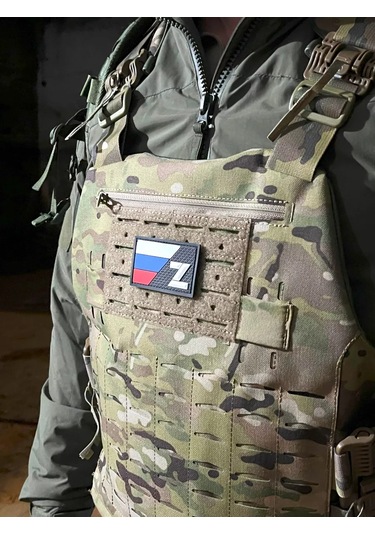 Tactochno "rusya Bayrağı Z" Siyah Zemin Pvc Şerit 197488032