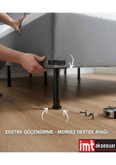 5 23 Cm Ayarlanabilir Siyah Destek Ayağı Mobilya Kanepe Baza Koltuk Dolap Ayağı Siyah