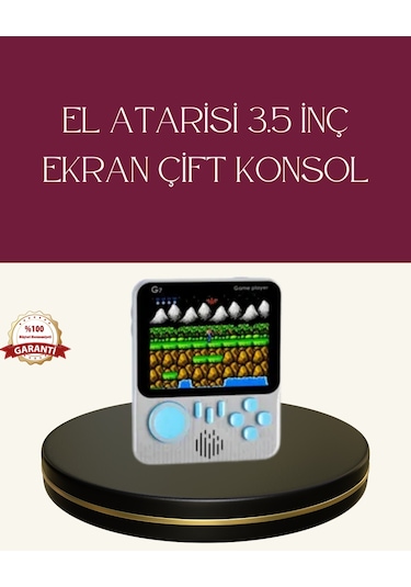 Şarjlı 3.5 İnç Retro Oyun Konsolu