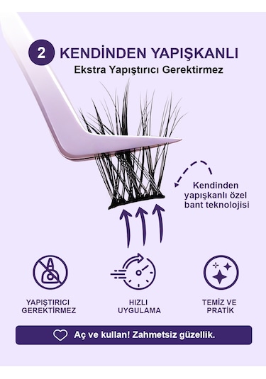 Kp1450 - Takma Kirpik Yasemin Teli Kendinden Yapışkanlı