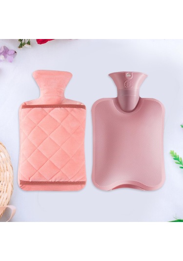 Dolıty Sıcak Su Şişesi El Isıtıcı Kapaklı Torbası Ayak Omuz Pembe Pembe