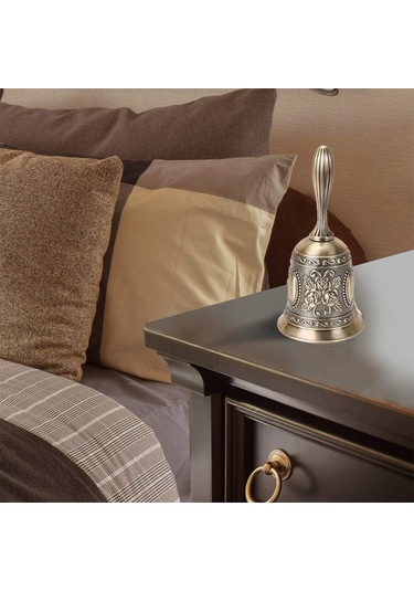 Altın Masa Zili. El Zili. Yüksek Ses. Okul Resepsiyonu. Noel.