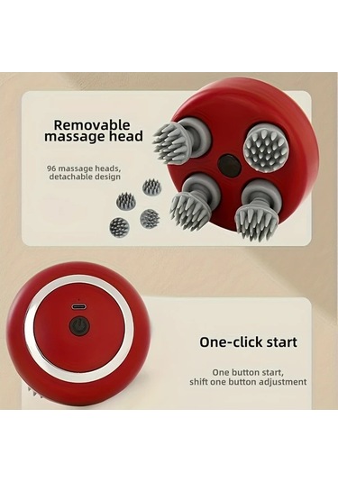 Willowhaven Usb Şarjlı Beyaz Elektrikli Saç Derisi Vücut Kedi Köpek Masaj Aleti 500mah Pil Beyaz