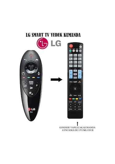 LG Uyumlu Led Tv Mr 500 Sihirli Akıllı Mouse Yedek Kumanda