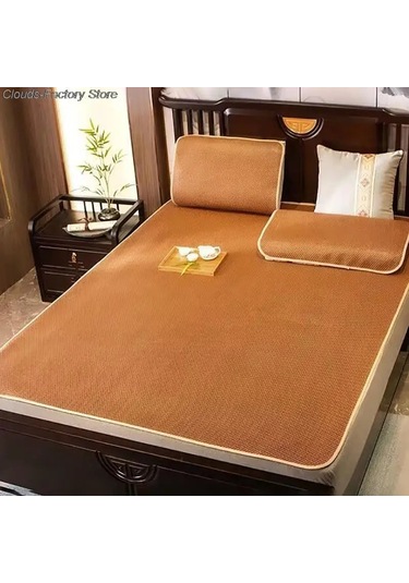 Yazlık Bambu Ve Rattan Yatak Yetişkin Ve Bebekler İçin Serin Çok Renkli