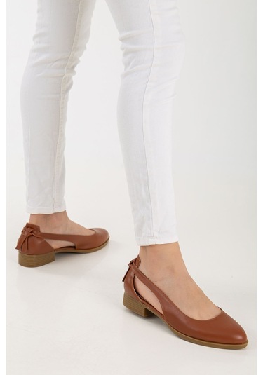 Volpen Cilt Kısa Topuk Ayakkabı Mint Yeşil Taba