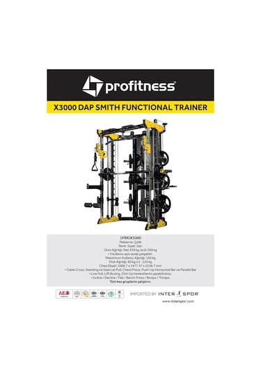 Profitness X3000 Dap Smith Functional Trainer