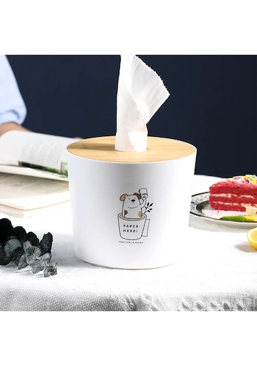 B-doku Saklama Kutusu Büyük Kapasiteli Peçete Kutusu Ev İçin Yaygın Olarak Kullanılan Plastik Rulo Kağıt