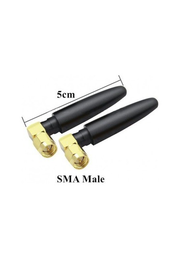 Çok Yönlü 5 CM 3dBi 2.1GHz RF SMA Erkek 90 Derece GSM Anten