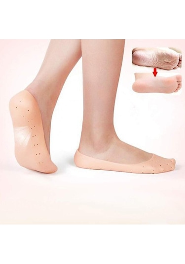 Ayak Bakımı İçin Silikon Nemlendirici Jel Ayak Çorapları - Silikon Patik