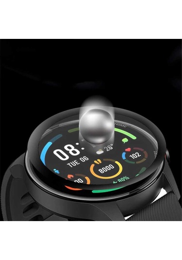 Mi Watch Color Nrtk Pmma Pet Saat Ekran Koruyucu - Siyah