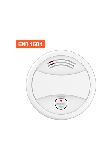 Duman Dedektörü En14604 Pille Çalışan Canlı Flaş Ve Beyaz