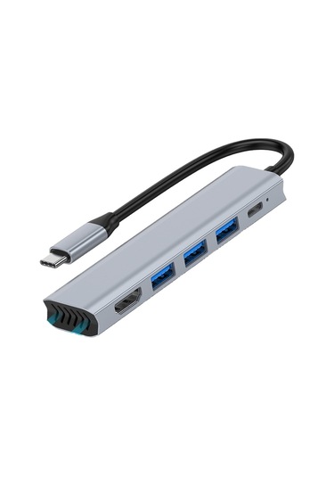 Aircraft Jzcat Type-c Yerleştirme İstasyonu - Hdmı Kart Okuyucu Dizüstü Bilgisayar Yerleştirme İstasyonu - 5'i 1 Arada B Stili