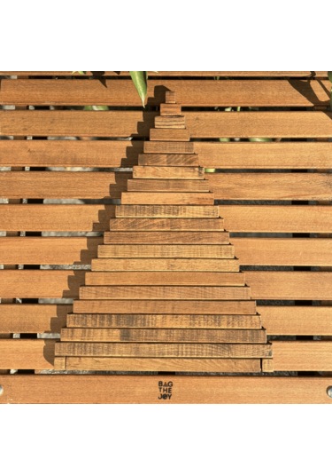 Leftover Ahşap Yılbaşı Ağacı - 54cm Kahverengi