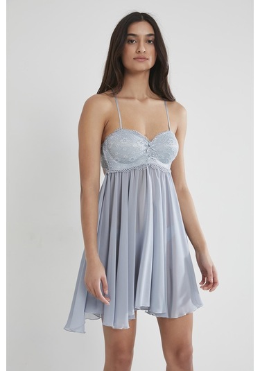 Pierre Cardin Şifon Dantelli Gecelik - 880 001