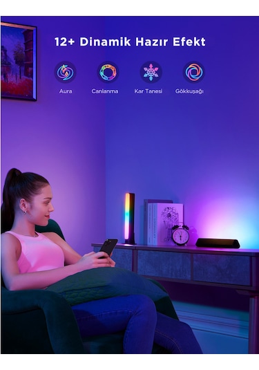 Govee Rgbıcww Wifi+bt Flow Plus Bar 2'li
