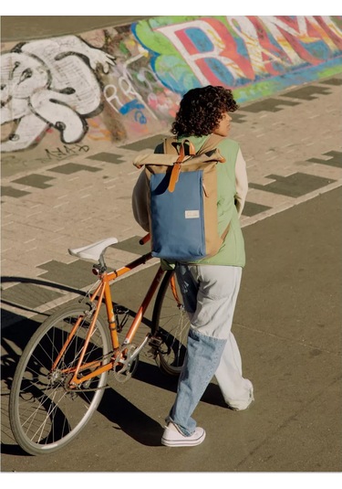 Roadlike Şehir Tarzı, Sırt Çantası, Roll Top, Dizüstü Bilgisayar Bölmeli 177676520 Bej