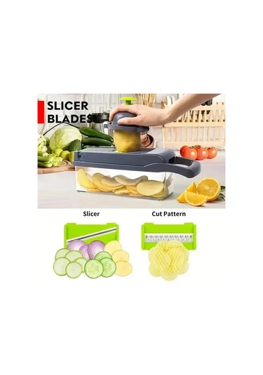 Myinkai 16'sı 1 Arada Çok Fonksiyonlu Sebze Doğrama Kolu Gıda Diğer