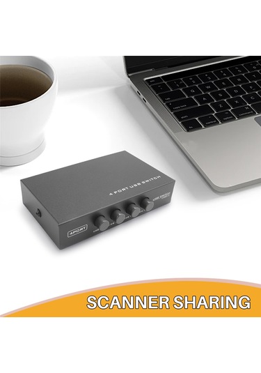 Sointeresting En Yeni Mini 4 Port Usb Yazıcı Tarayıcı Paylaşım Paylaşım Anahtarı Ayırıcı Kutu Hub