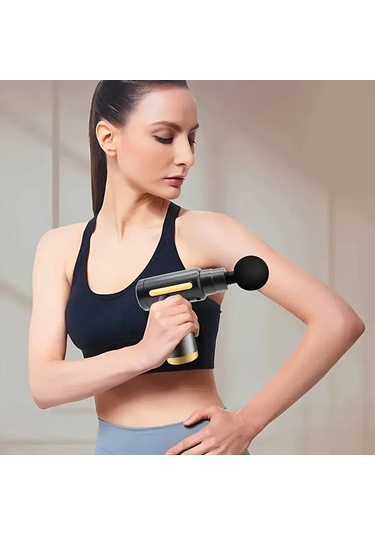 Fochsia Portatif Masaj Tabancası Abs Kas Masaj Aleti Sku123 Aile Kız Ve Erkek Çocukları İçin Hediyelik Noel Şükran Günü Altın