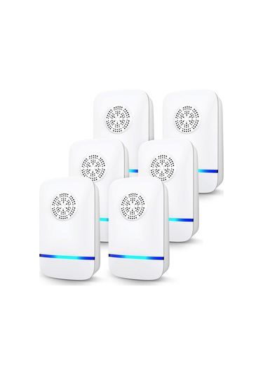 Youtek Ev, Ofis Ve Depo İçin Elektromanyetik Ve Ultrasonik 360 Zararlı Hayvan Kovucu - Avrupa Standartı Beyaz