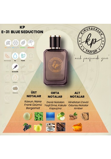 Kimyagerden E-31 Erkek Parfüm EDP 50 ML