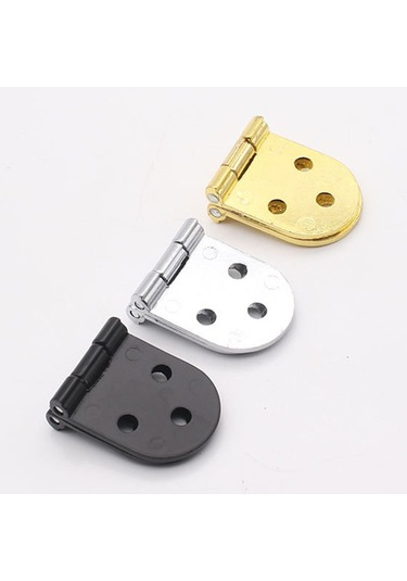 Homyl 4 Adet Paslanmaz Metal Mobilya Menteşeleri 180 Siyah