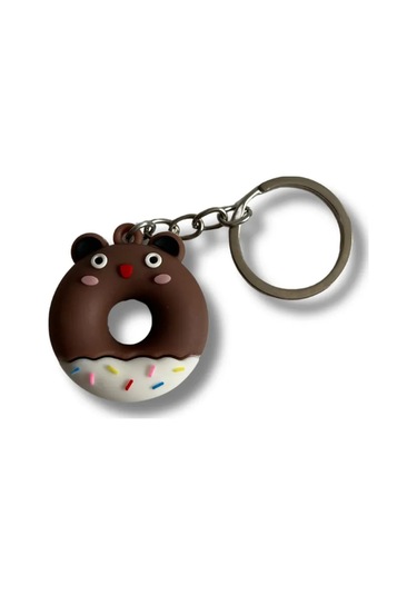 Sevimli Donut Figürlü Silikon Anahtarlık&çanta Aksesuarı