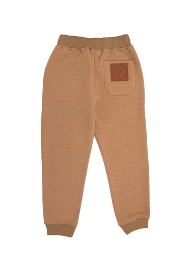 Recycle Pamuk Şardonlu Kışlık Terrosso Kız Çocuk Eşofman Altı Açık Kahverengi