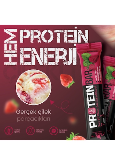 Torq Nutrition Protein Bar Çilek 50 G (1 Adet)