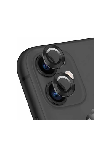 Apple Uyumlu iPhone  16 Kamera Lens Koruyucu Siyah