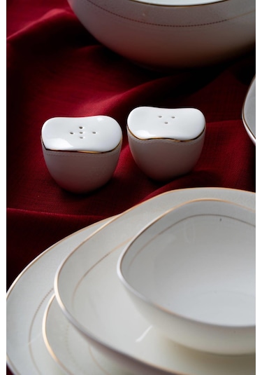 Alexa 6 Kişilik 29 Parça Porselen Yemek Takımı Beyaz