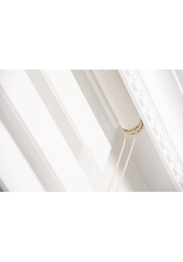 Networkavm Düz Beyaz Zebra Perde Beyaz