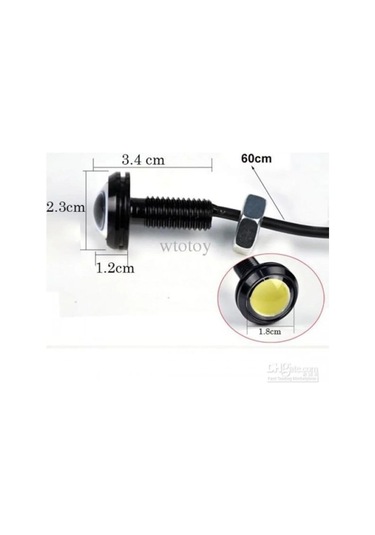 Kartal Gözü Oto Ayna Altı Led Eagle Eye Beyaz 23 Mm 2 Adet