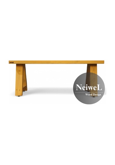 Neiwel Garden Nua Doğal Ahşap Bahçe Bank-40-60 Açık Ceviz